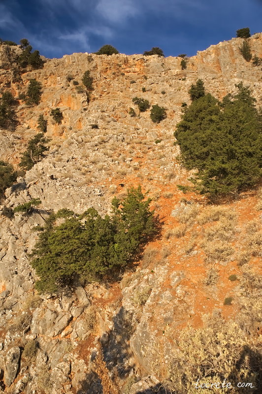 Отвесные скалы в Селуде. Греция, остров Крит