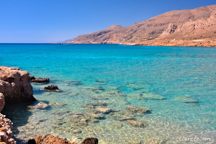 Пляж Воцалаки (Вотсалаки) на юго-востоке острова Крит