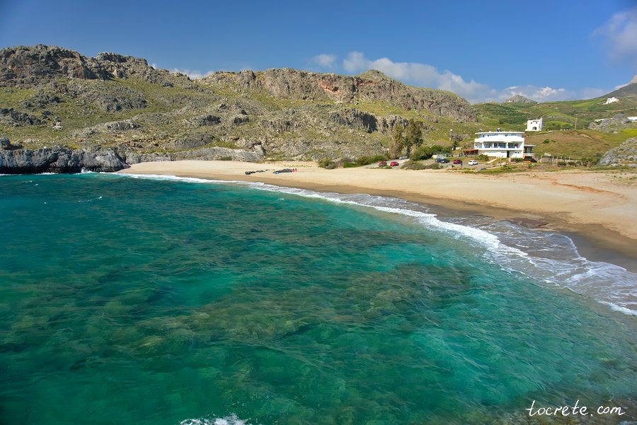 Пляж Схинарья на юге острова Крит