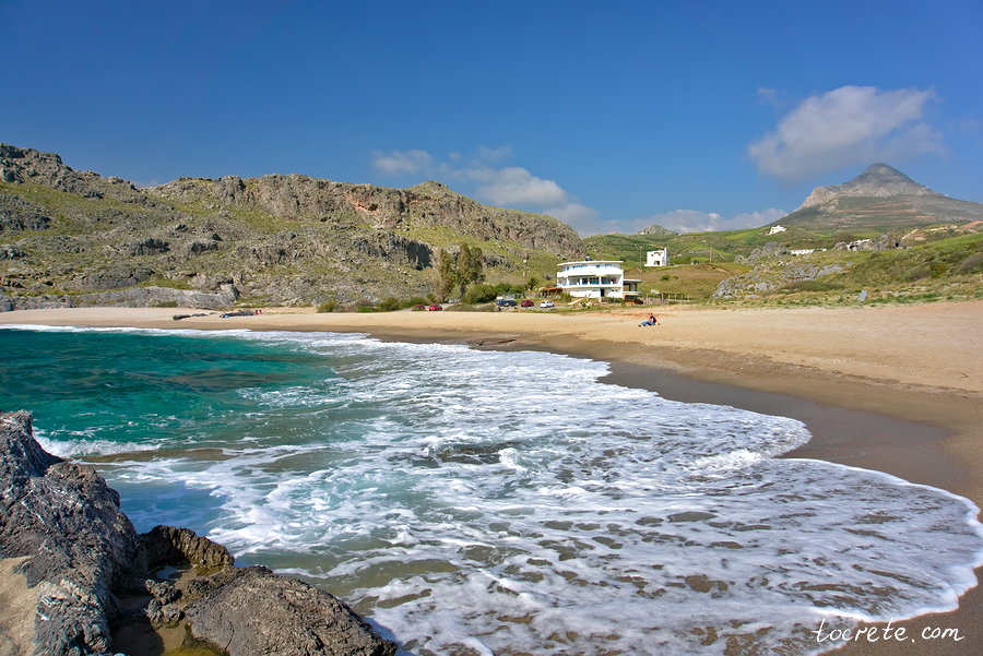 Пляж Схинарья на юге острова Крит