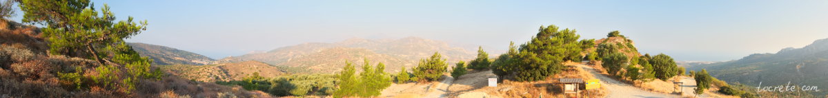 Смотровые площадки Крита. Вид два моря