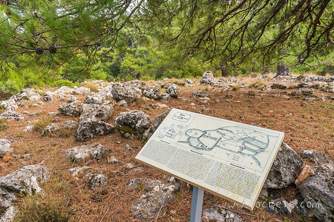 Минойские развалины в лесу Крустас. Крит