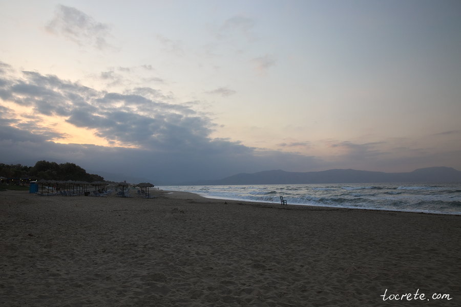Пляж Епископи. Крит сегодня. 12 октября 2019