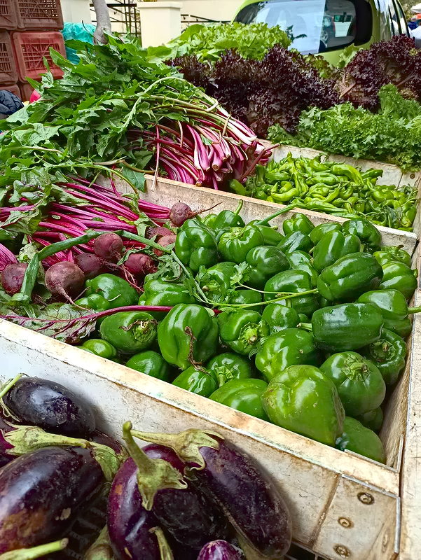 Фермерский рынок в Ханье. Западный Крит. 12 ноября 2020