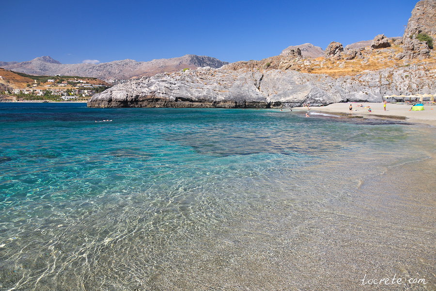 Пляж Аммуди. Греция, Крит, 13 октября 2019