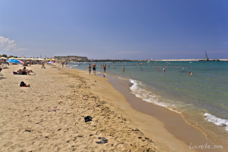 Остров Крит сегодня: 16 августа 2018. Пляж в Ретимно