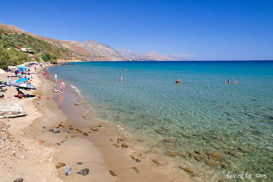 Пляж Полиризос (Polirizos Beach). Южный Крит летом