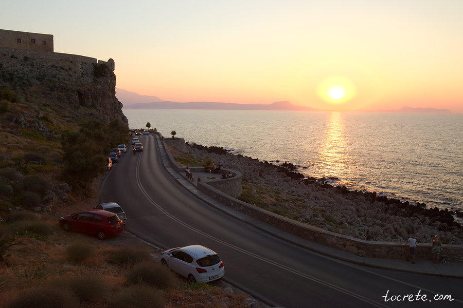 Закат в Ретимно. Крит сегодня, 28 июня 2019