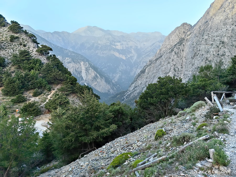 Самарийское ущелье (Самарья). Вид от Ксилоскало