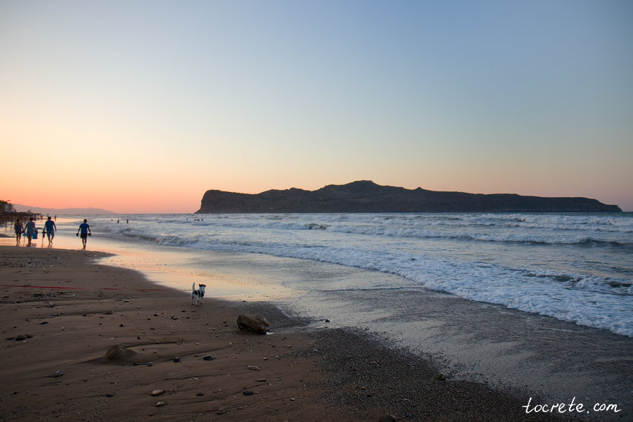 Пляж Агия Марина. Западный Крит. Июнь 2019
