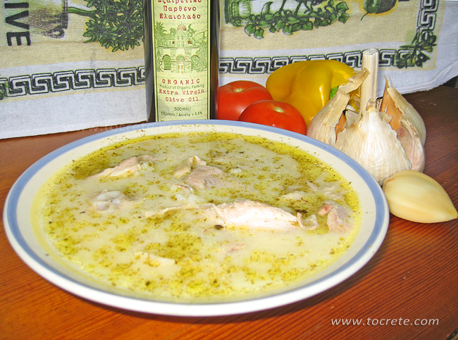 Котосупа - куриный суп по-гречески