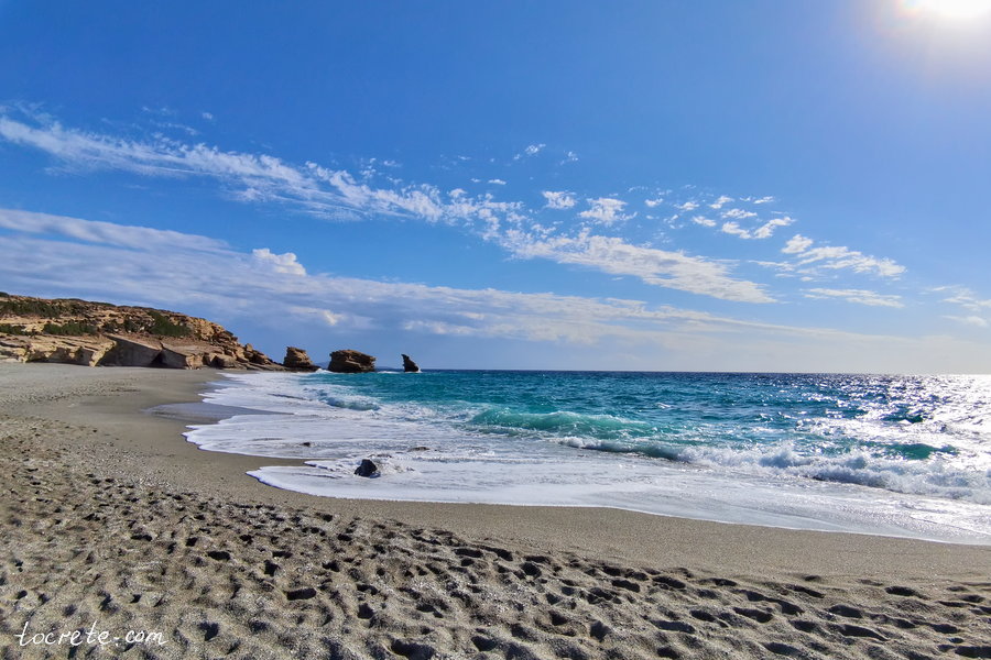 Осенний пляж Триопетра. Октябрь 2021