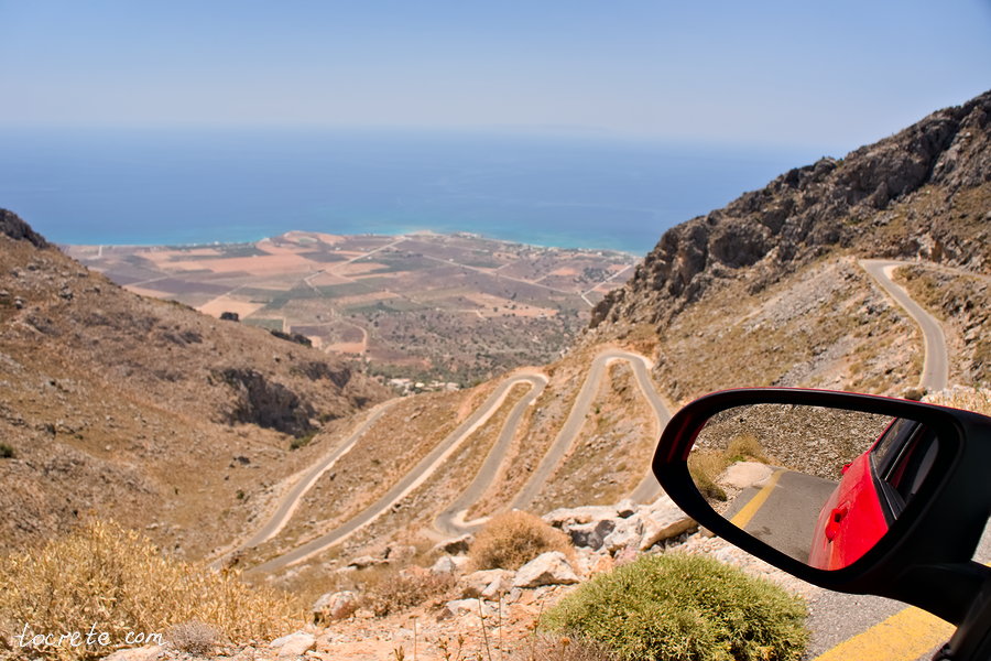 Опасные дороги Крита: серпантин Калликратис - Капсодасос