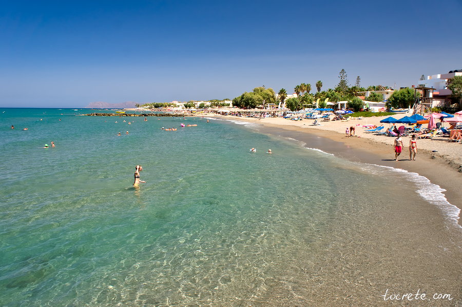 Пляж Агия Марина. Греция, остров Крит