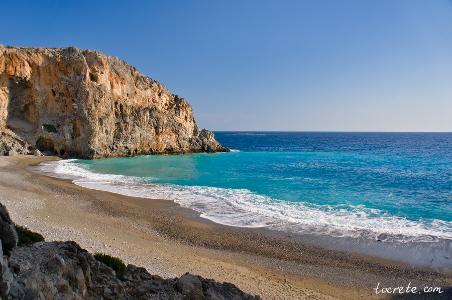 Пляж Агиофаранго на юге Крита