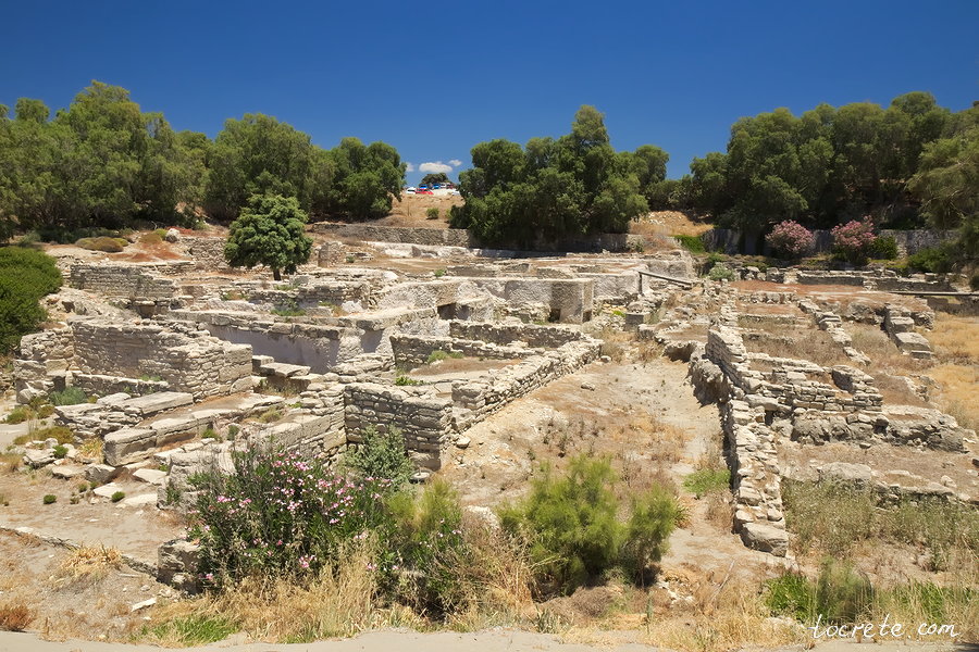 Археологическая территория рядом с пляжем Коммос на юге Крита