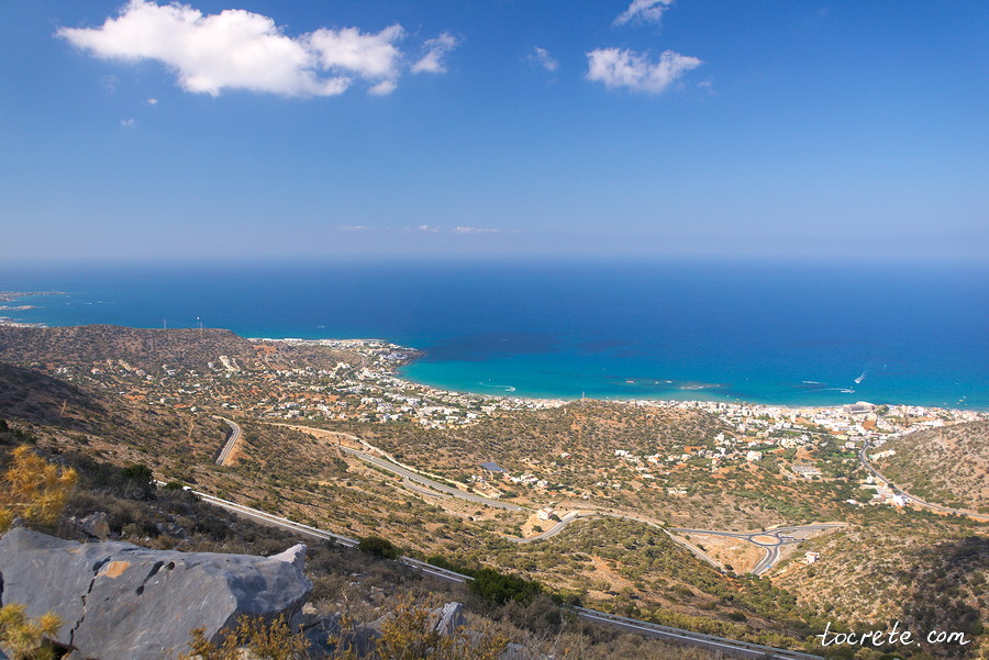 Дорога на Мохос. Виды на северное побережье о. Крит
