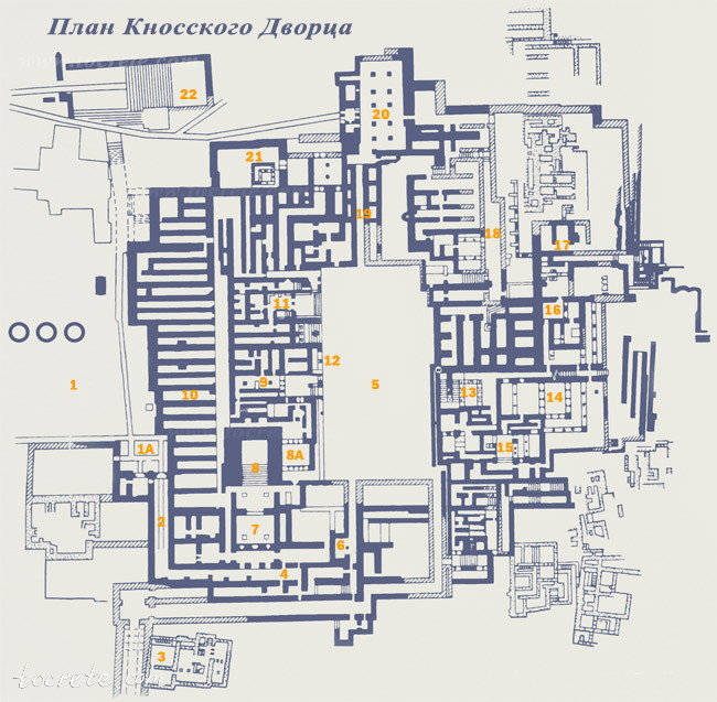 Схема Кносского Дворца