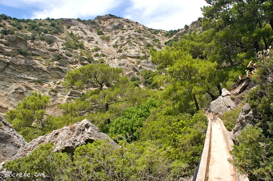Ущелье и водопад Милона (водопад Милонас)