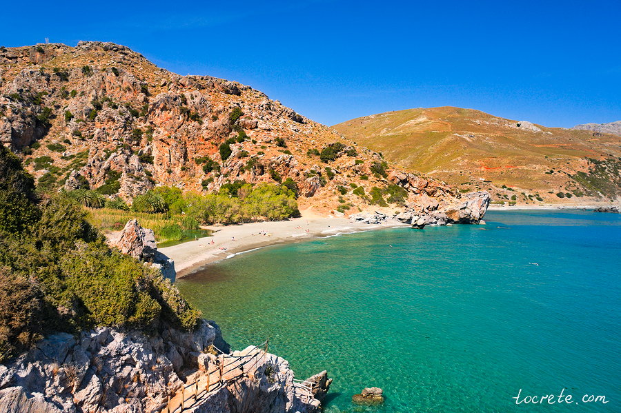 Пальмовый лес и пляж Превели (Preveli forest and beach)