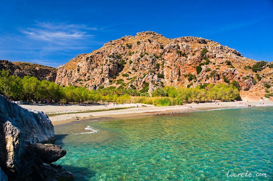 Пальмовый лес и пляж Превели (Preveli forest and beach)