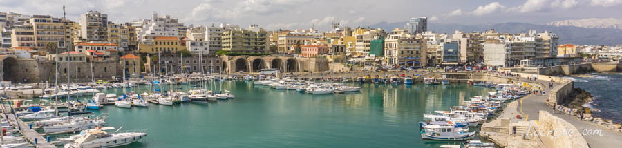 Порт Ираклион с крепости Кулес (Heraklion port from Koules fortress) Порт Ираклион с крепости Кулес (Heraklion port from Koules fortress)