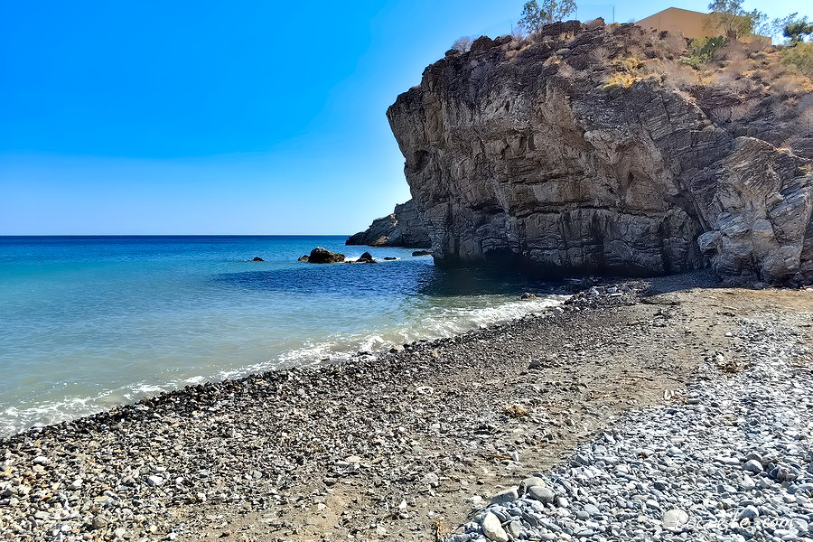 Пляж Лутра на юге острова Крит Пляж Лутра на юге острова Крит