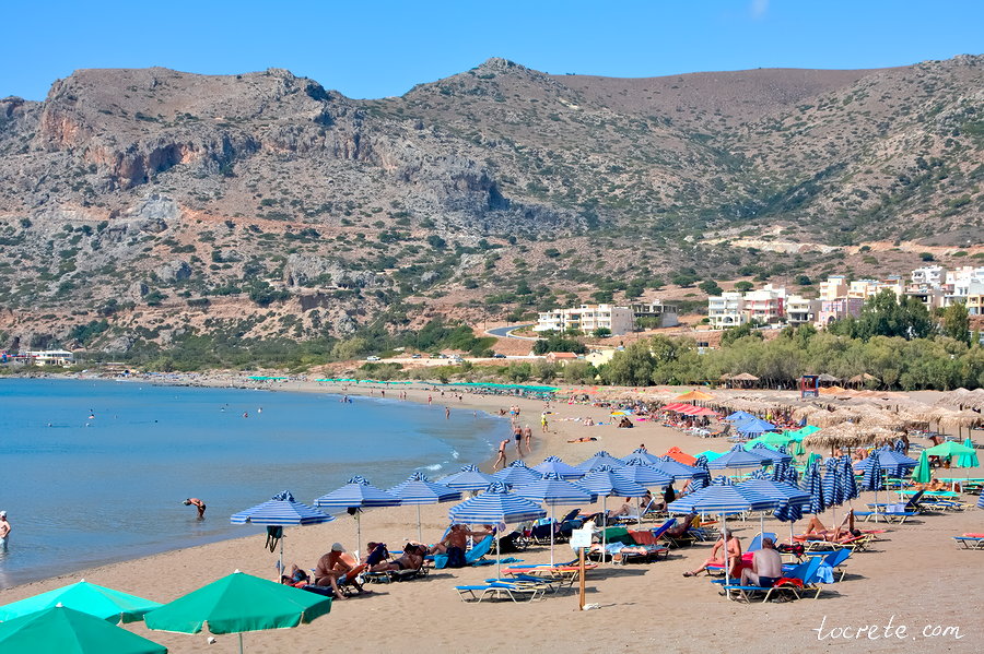 Пляж Пахья Аммос в Палеохоре Пляж Пахья Аммос в Палеохоре