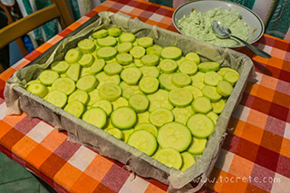 Критский пирог с кабачками и картофелем